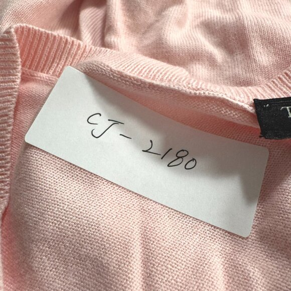 Talbots Cardigan Sweater 2X Pink Cotton Rayon Preppy Solid NWT CJ-2180 - Picture 2 of 10